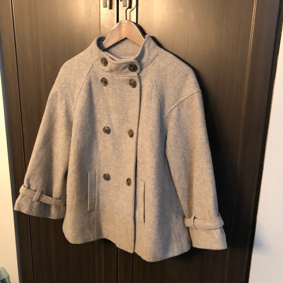 Gap Women’s Grey Medium Wool Coat - Picture 11 of 14
